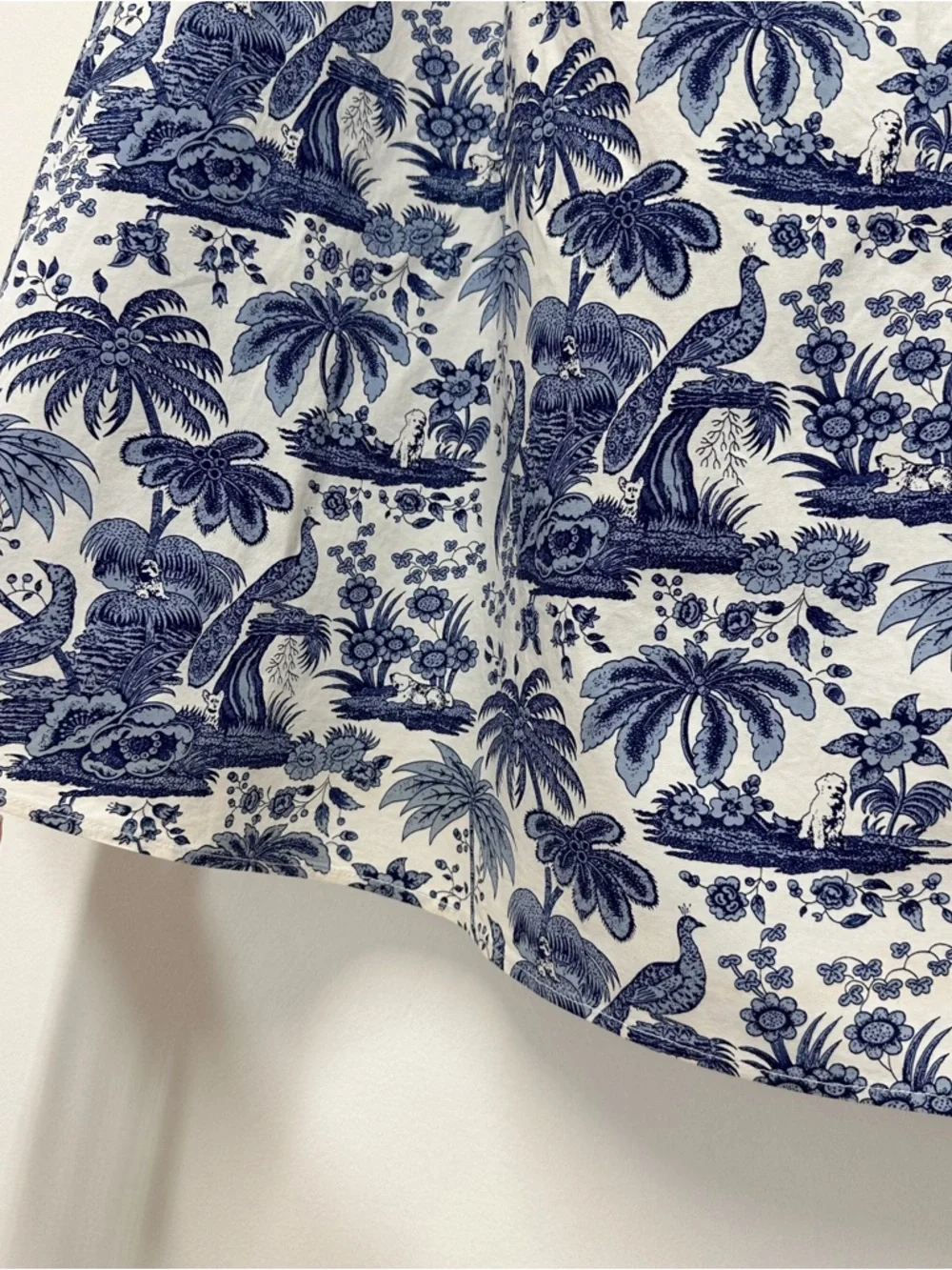 Staud Myla Halter Cutout Printed Cotton-Blend Poplin Maxi Dress in Blue Toile - Picture 10 of 13